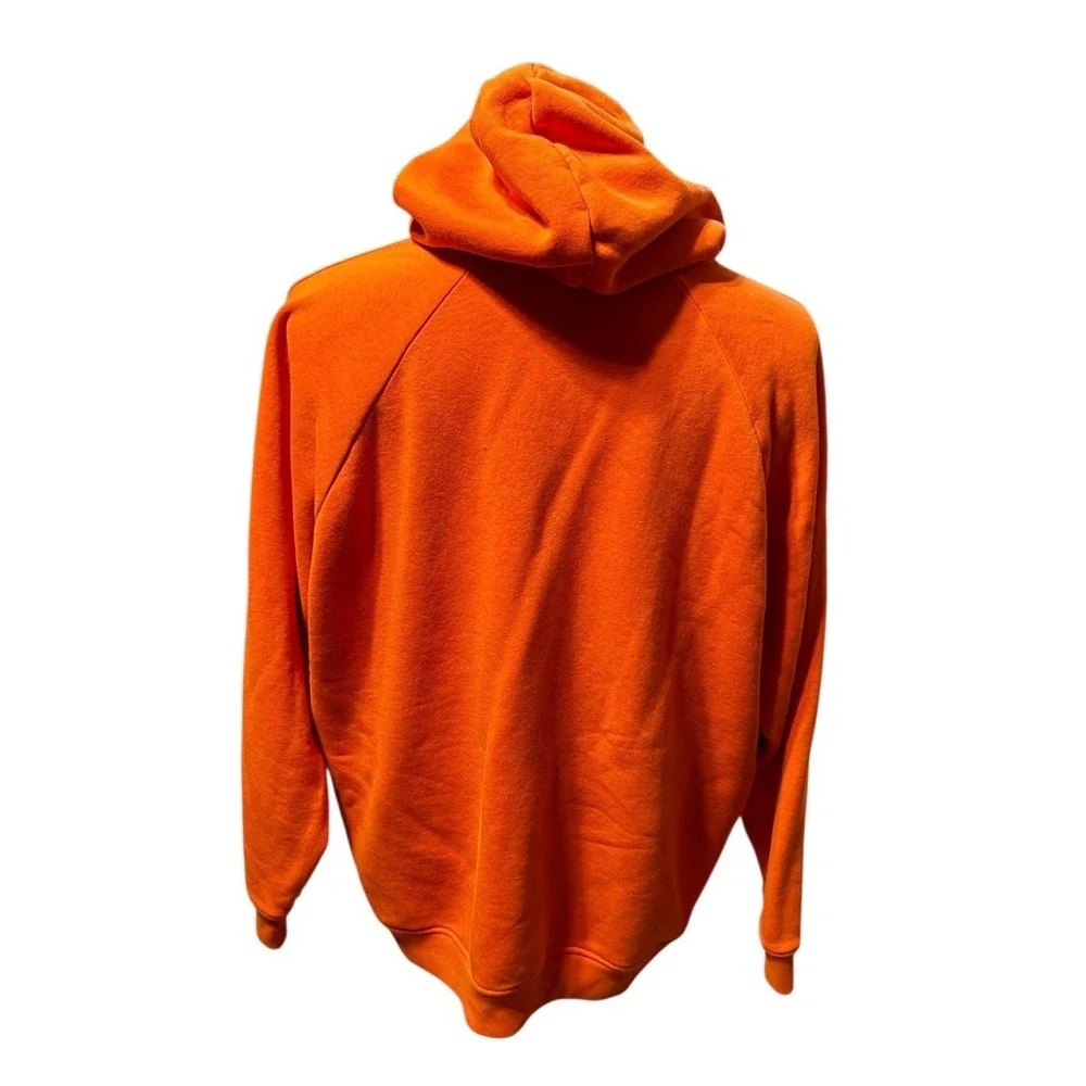 Adidas Mens Orange Hoodie Sweatshirt Pullover Hooded Casual Sportswear Size‎ XL